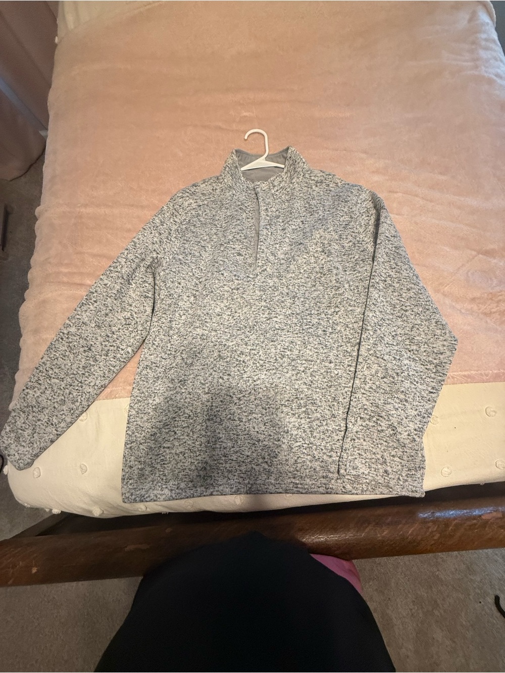 RedHead Men's Gray Marled Half-Zip Sweater Pullover